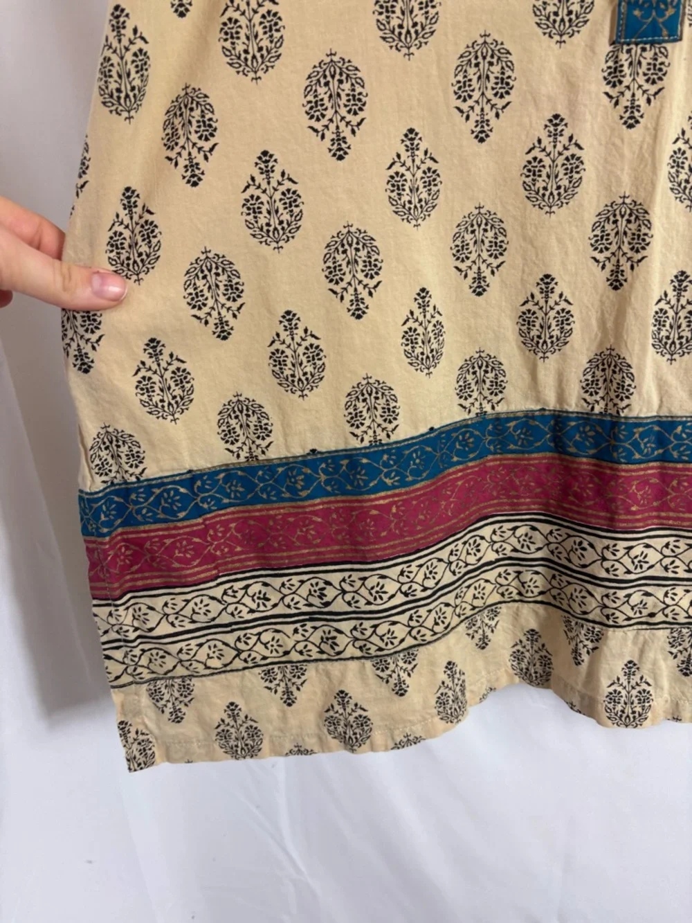 Tan Short Sleeve Women’s Boho Tunic Hippie Blouse Size XXL - Picture 9 of 14